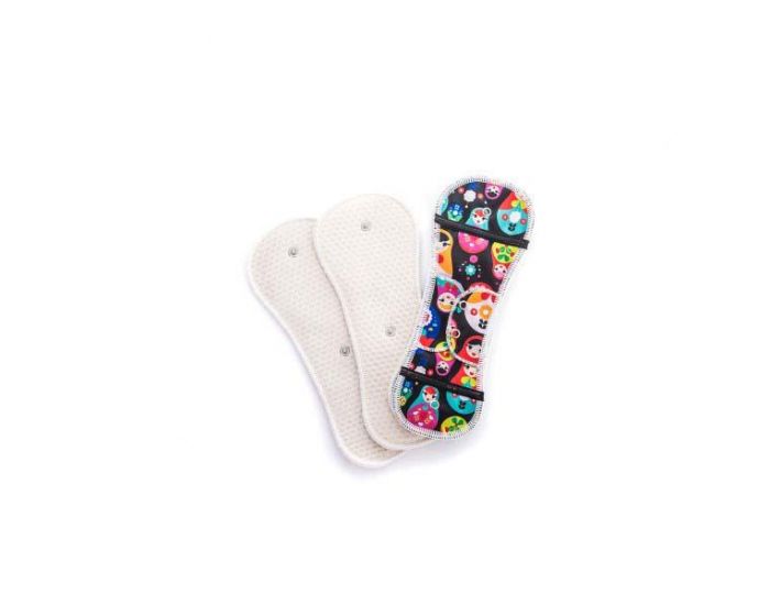 BUMMIS Serviette et 3 inserts ULTRA Coton Bio Fabulous Flo (1)