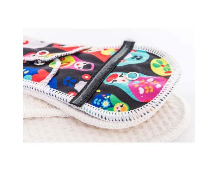BUMMIS Serviette et 3 inserts ULTRA Coton Bio Fabulous Flo (2)