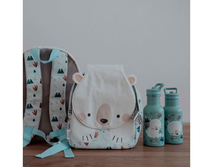 SASSI JUNIOR Gourde pour Enfant en Inox Isotherme - Animaux - 350ml  (2)