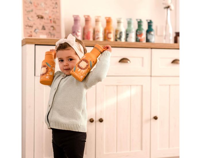 SASSI JUNIOR Gourde pour Enfant en Inox Isotherme - Animaux - 350ml  (8)