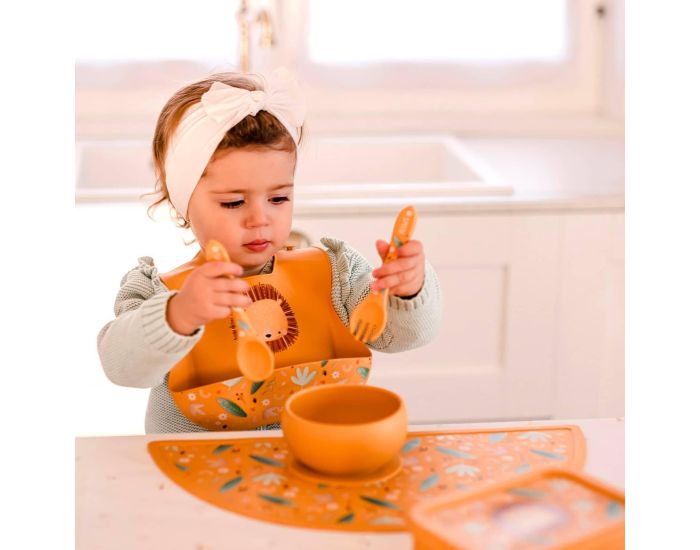 SASSI JUNIOR Bavoir R�cup�rateur en Silicone - Animaux (1)