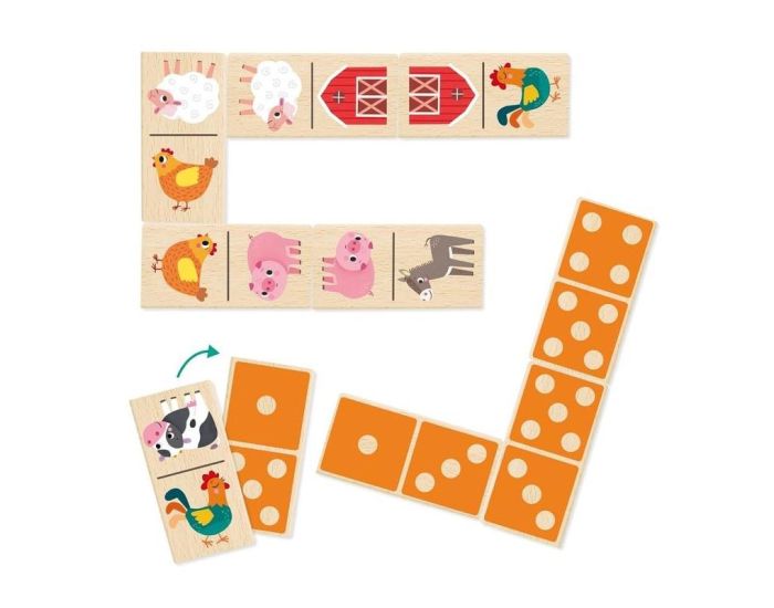 GOULA Dominos en Bois - Ferme - D�s 2 ans (1)