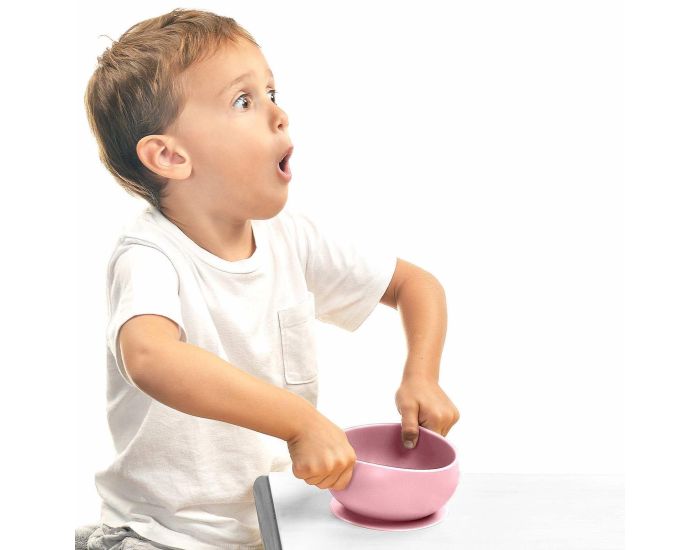 MINIKOIOI Bol B�b� avec Ventouse et Couvercle en Silicone (2)