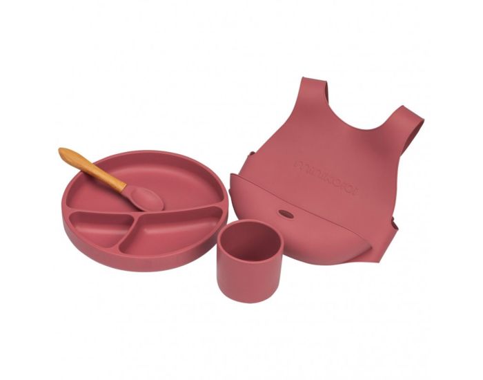 MINIKOIOI Bol B�b� avec Ventouse et Couvercle en Silicone (4)