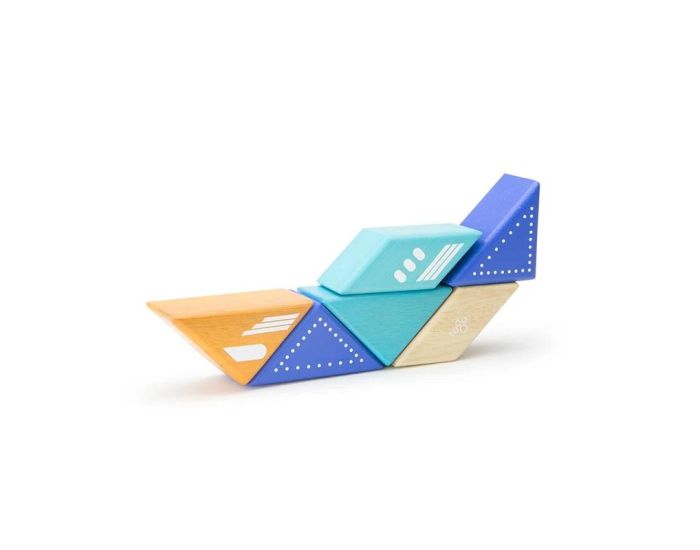 TEGU 6 Blocs en Bois Magn�tiques - Avion � R�action - D�s 12 mois (2)