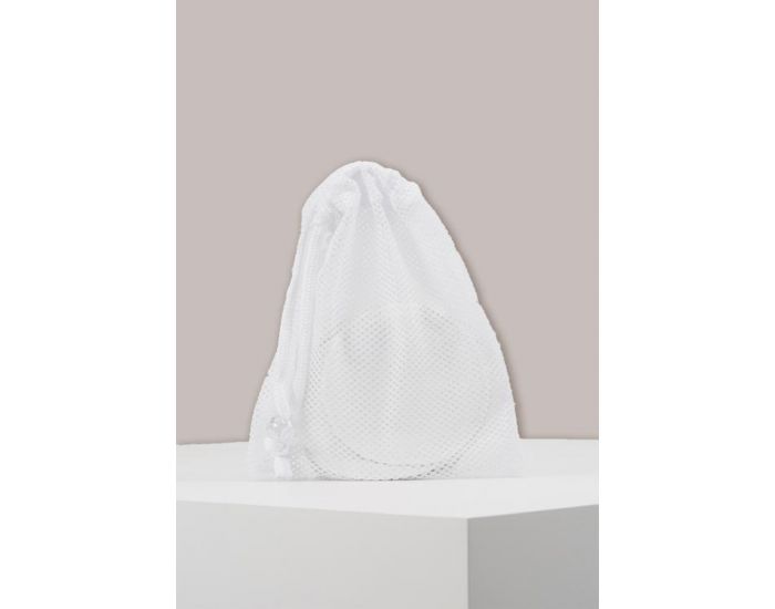 CARRIWELL Lot de 6 coussinets d'allaitement lavables en coton CARRIWELL Blanc (3)