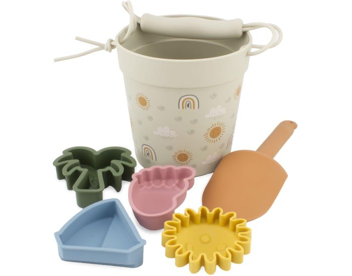 ULYSSE Seau de Plage en Silicone Arc-en-Ciel - D�s 18 mois (1)