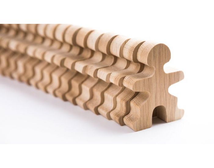 FLOCKMEN Lot de 16 Jouet Libre en bois - D�s 2 ans (10)