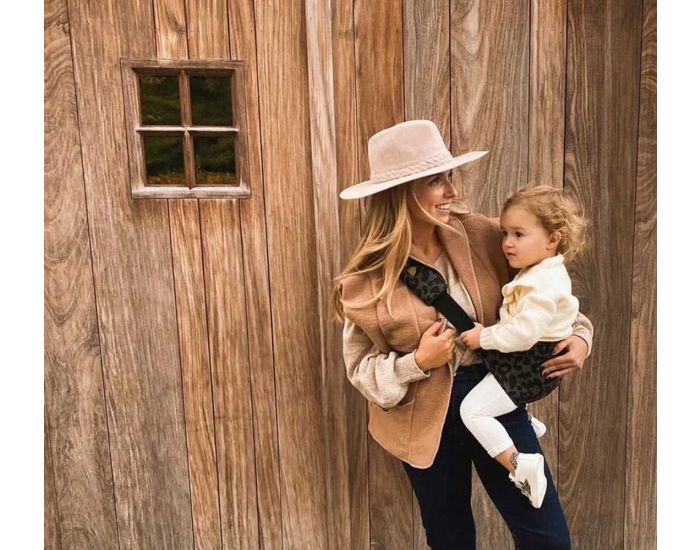 WILDRIDE Porte-b�b� - Grey L�opard (2)