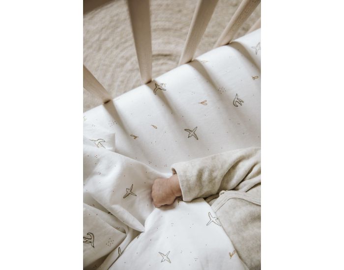 KADOLIS Drap Housse Coton Bio pour Lit B�b� - L'Envol�e (3)