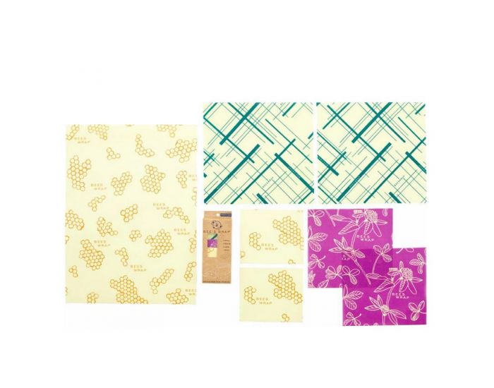 BEE'S WRAP Lot de 7 Emballages Multi taille (4)