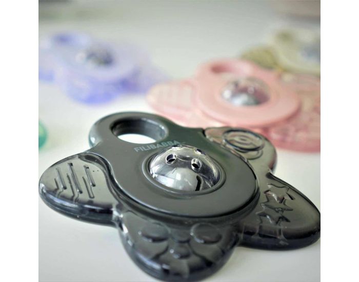 FILIBABBA Lot de 2 Anneaux de Dentition R�frig�rants - �toiles - D�s 3 mois (3)