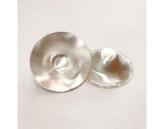 NILDOR Lot de 2 Coupelles d'Allaitement - Prot�ge Mamelon en Argent 925 (3)