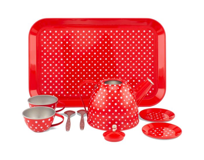 ULYSSE Dinette en M�tal Rouge � Pois - D�s 3 ans (3)