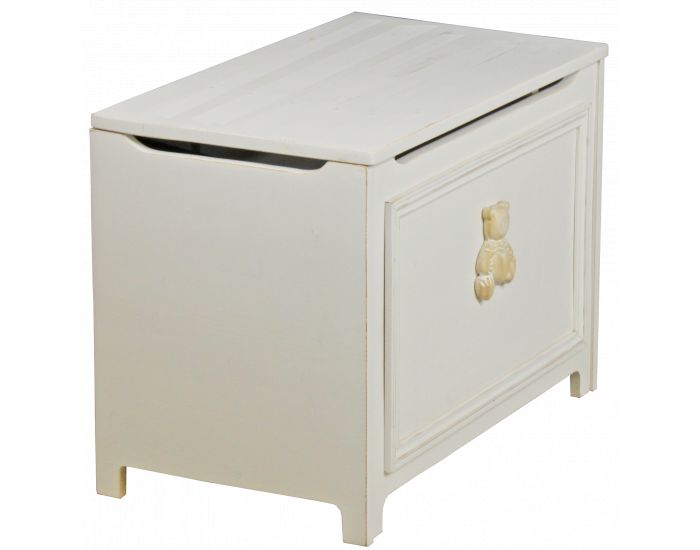 LA CABANE DE CALYS Coffre  jouets - Provence - Lasur Blanc Lasur Blanc (1)