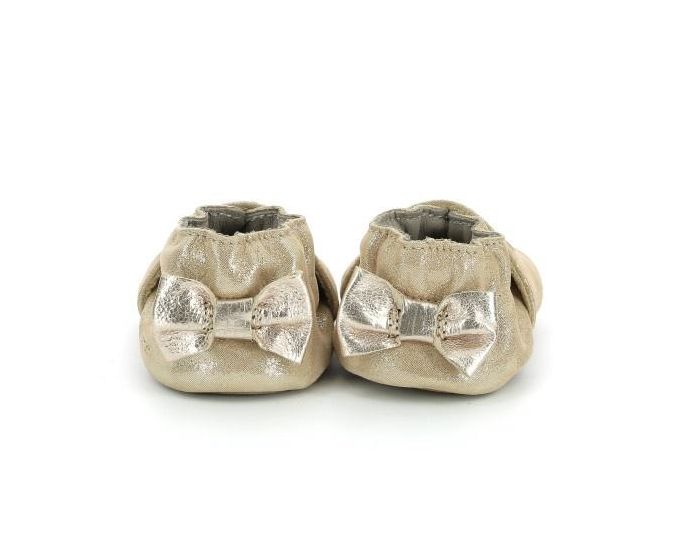 ROBEEZ Chaussons Cuir Mini Love Or (2)