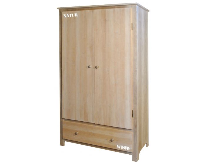 LA CABANE DE CALYS Armoire 2 portes - Natur-Wood (1)