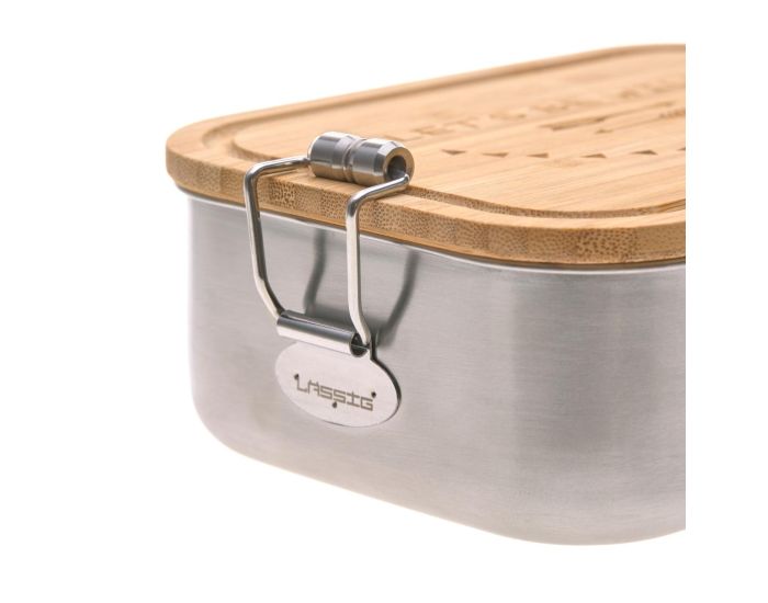LASSIG Bo�te � Go�ter en Inox et Bambou - Happy Prints (4)