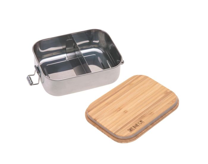 LASSIG Bo�te � Go�ter en Inox et Bambou - Happy Prints (1)