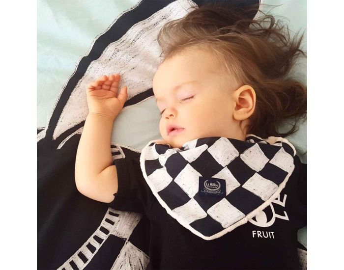 SEVIRA KIDS Bandana Cache-Cou R�versible - Wax Fleurs de Mariage (3)