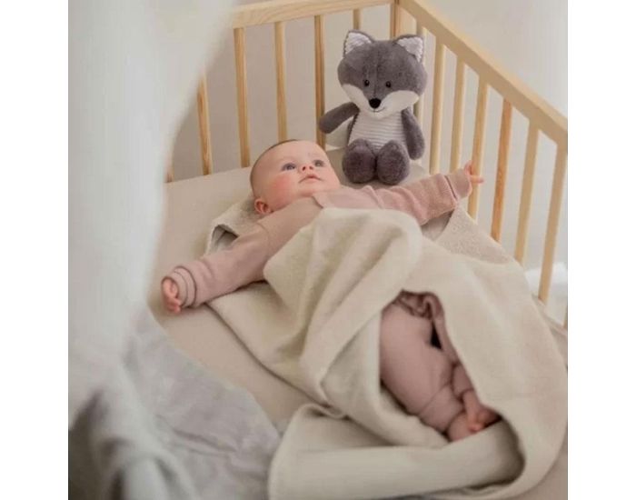 FLOW AMSTERDAM Peluche Robin le Renard - Gris Bruit Blanc - D�s la naissance  (3)