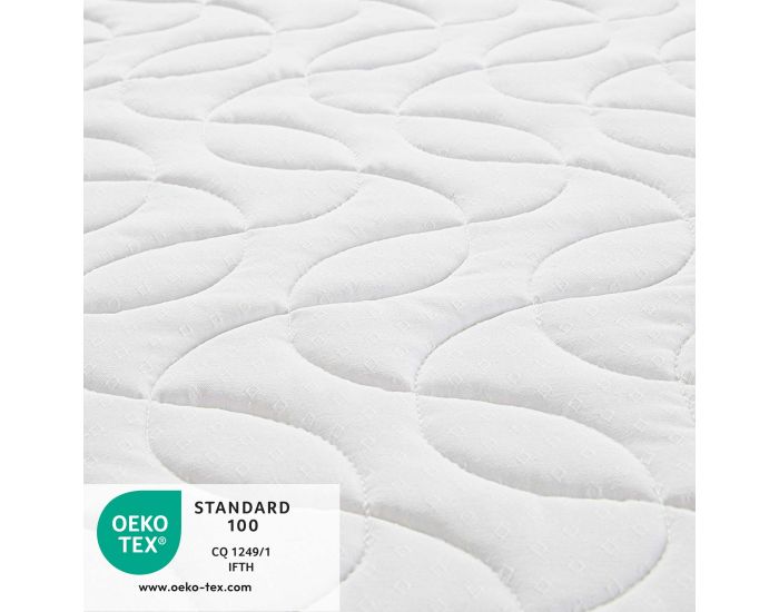 BABYSOM Matelas B�b� Climatis� R�versible - 1 Face �t� Fra�che et 1 Face Hiver Ouatin�e  70x140 cm (3)