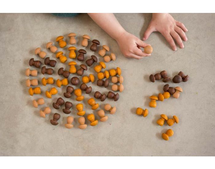 GRAPAT Jouets libres Mandala minis champignons en bois - Ds 36 mois (4)