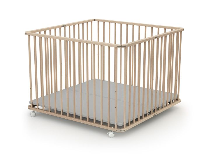 WEBABY Parc B�b� Pliant en Bois  (5)