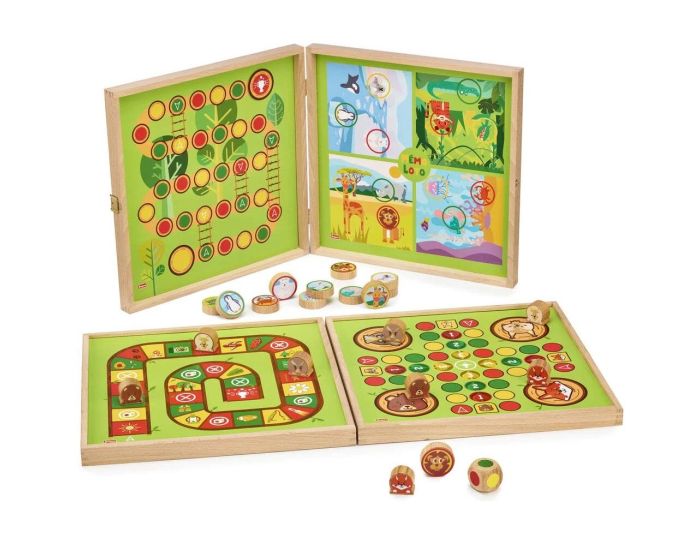 JEUJURA Mon 1er Coffret de Jeux en Bois - D�s 2 ans  (1)