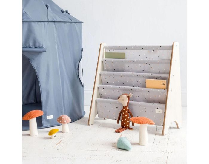 3 SPROUTS Biblioth�que Enfant Terrazzo - Gris Clair - D�s 3 ans  (2)