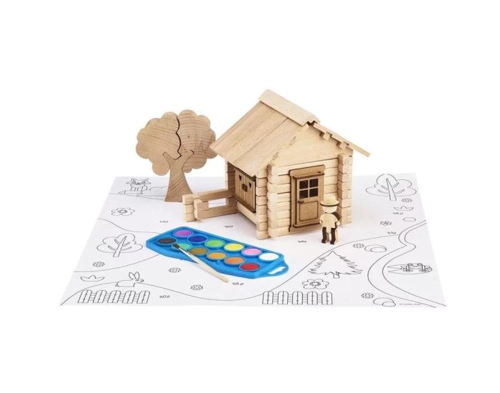 JEUJURA Chalet en Bois � Peindre - 85 Pi�ces - D�s 4 ans  (1)