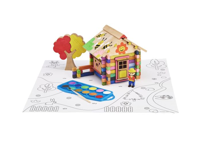 JEUJURA Chalet en Bois � Peindre - 85 Pi�ces - D�s 4 ans  (2)