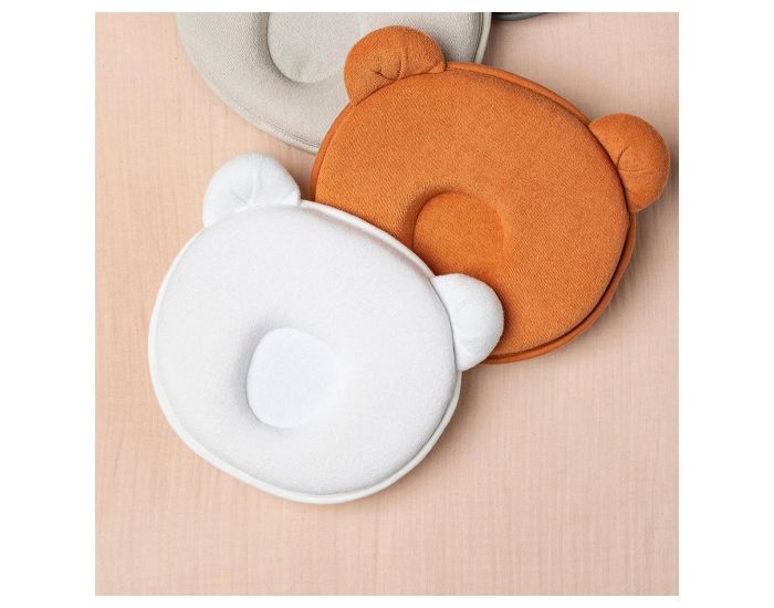 CANDIDE Coussin Cale T�te B�b� - P'tit Panda - Blanc  (1)
