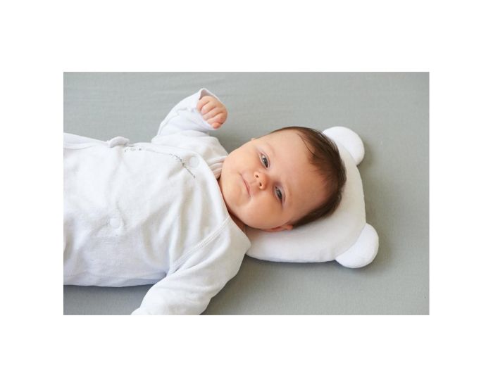 CANDIDE Coussin Cale T�te B�b� - P'tit Panda - Blanc  (9)