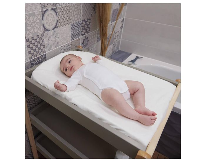 CANDIDE Housse de Matelas � Langer - Ecru Viscose - 50 x 75 cm (3)