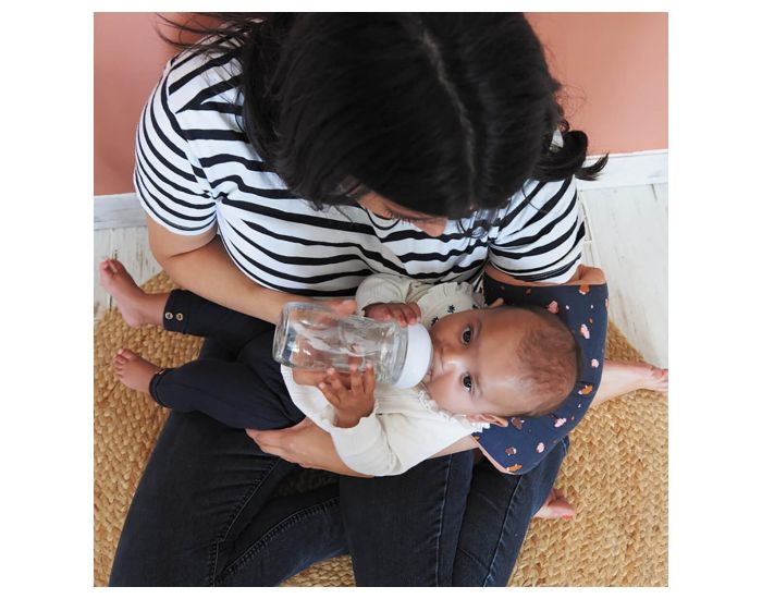 CANDIDE Brassard d'Allaitement Jersey Fleurs - Cassonade  (1)