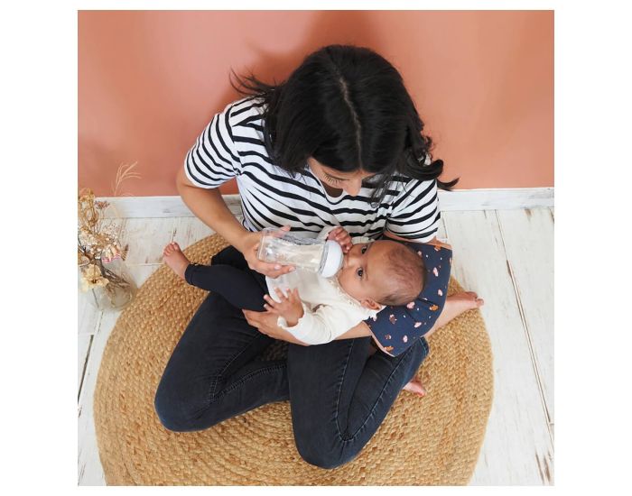 CANDIDE Brassard d'Allaitement Jersey Fleurs - Cassonade  (2)