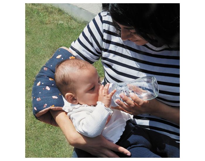 CANDIDE Brassard d'Allaitement Jersey Fleurs - Cassonade  (3)