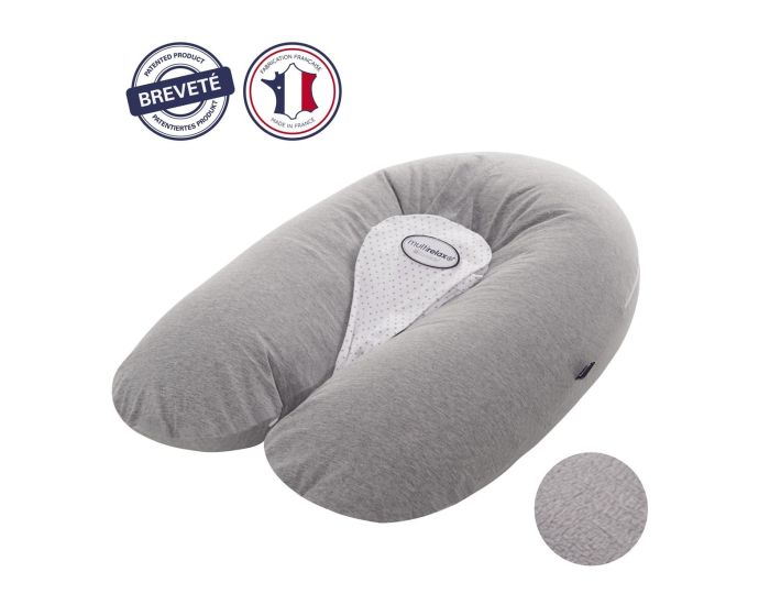 CANDIDE Coussin de Maternit� Multirelax Jersey - Gris Chin�/Etoiles  (6)