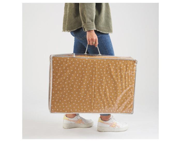 CANDIDE Matelas B�b� Pliant - 3 Parties - Fleuri Camel -  60 x 120 cm  (5)