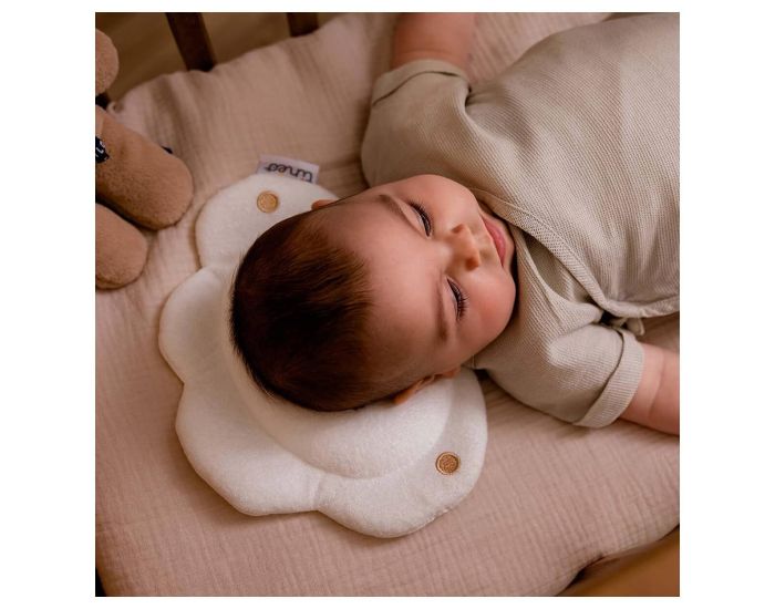 TINEO Coussin Cale T�te B�b� Cloudy - Blanc (1)
