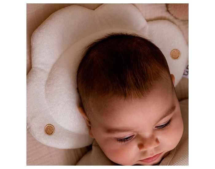 TINEO Coussin Cale T�te B�b� Cloudy - Blanc (3)
