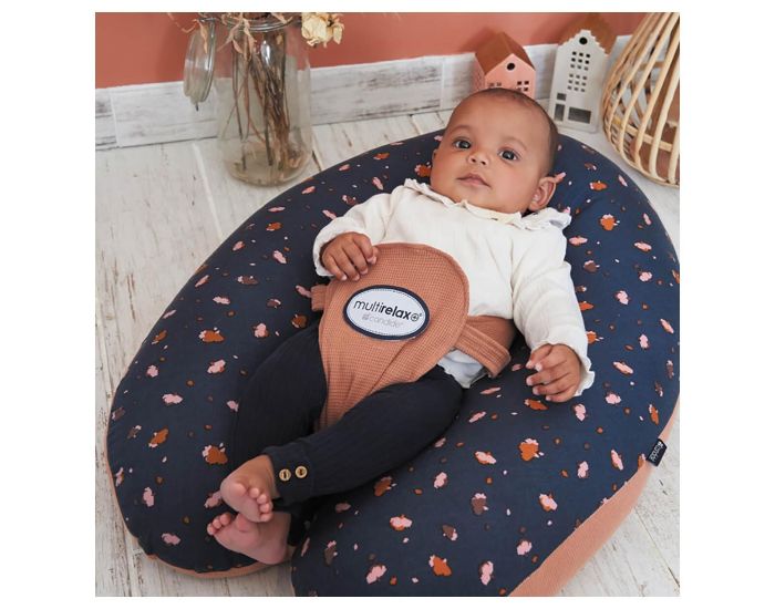 CANDIDE Coussin de Maternit� et d'Allaitement Multirelax Jersey - Fleurs - Cassonade (1)