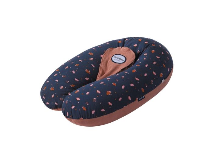 CANDIDE Coussin de Maternit� et d'Allaitement Multirelax Jersey - Fleurs - Cassonade (6)