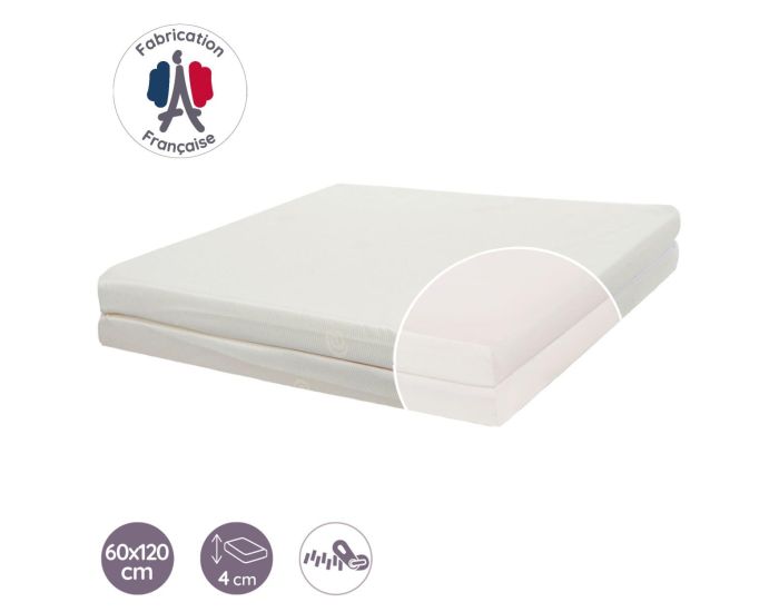 TINEO Matelas B�b� - Pliant 2 Parties - 60 x 120 cm  (5)