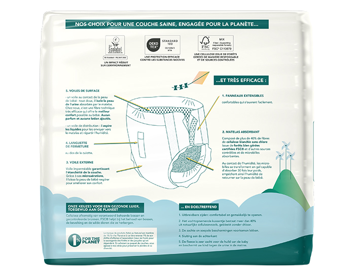 BEBE AU NATUREL La Couche Culotte - Taille 4 / 8-15 kg Lot x2 / 44 Couches Culottes  (2)