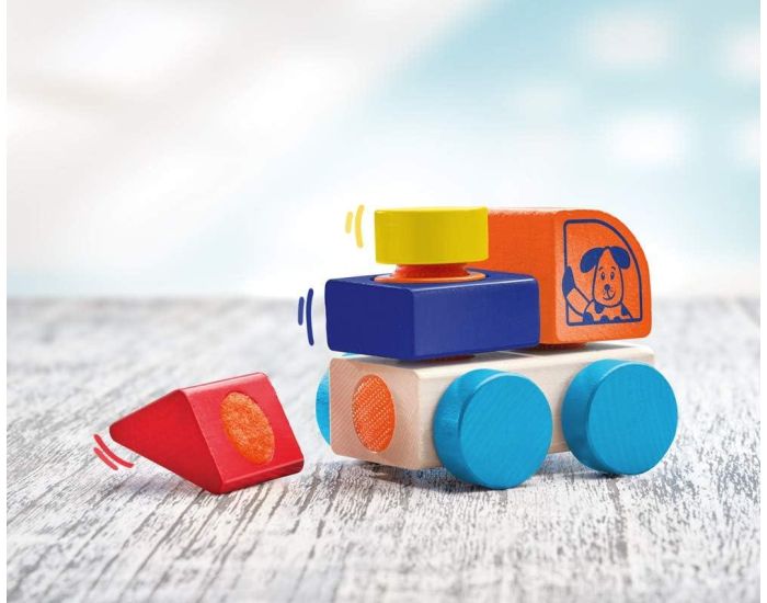 SELECTA Camion en Bois, Velcro - 5 Pi�ces - D�s 1 an (2)