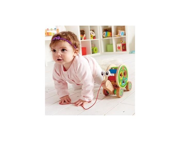 HAPE Escargot  tirer avec jeu de forme - Ds 12 mois (3)