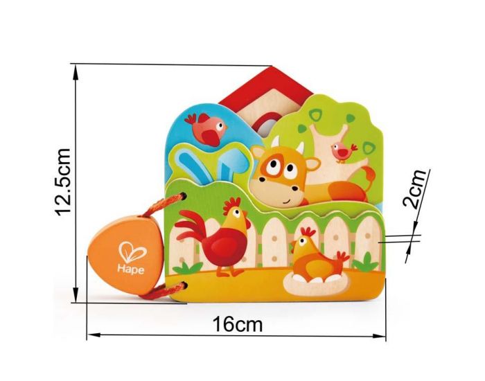 HAPE Livre pour bbs - Ferme - Ds 10 mois (2)