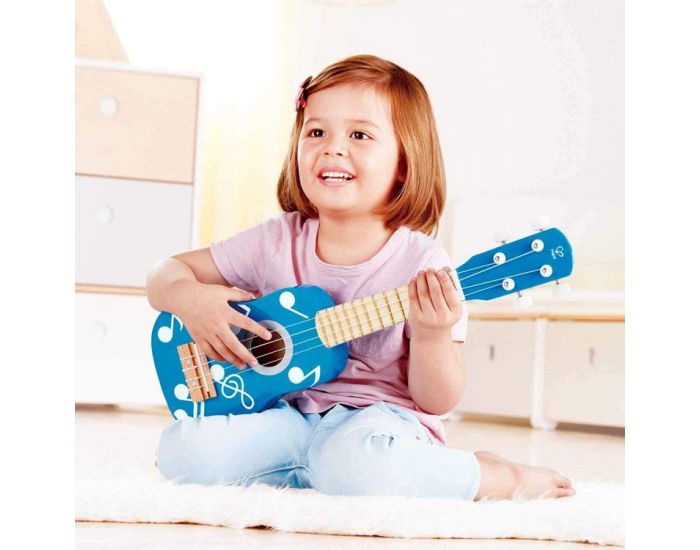HAPE Guitare Ukul�l� bleu - D�s 3 ans (2)